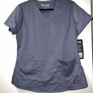 Greys Anatomy Grey Scrub Top
